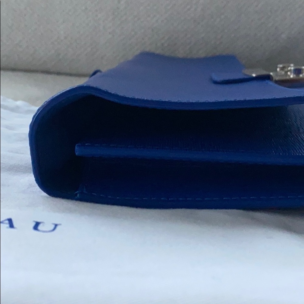 Jean Rousseau Blue Calf Leather Briefcase - Picture 8 of 16